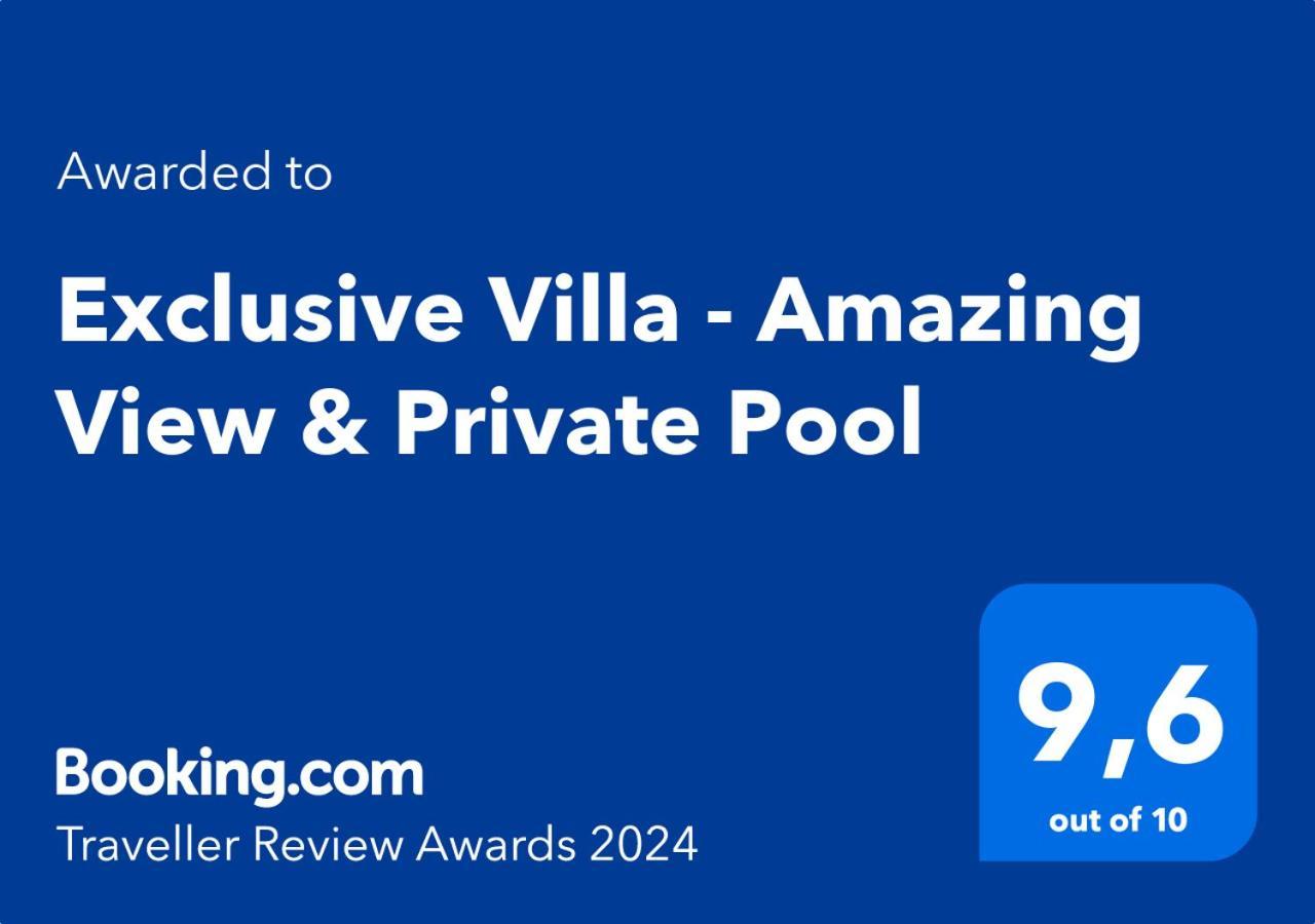 Exclusive Villa - Amazing View & Private Pool Agia Triada Dış mekan fotoğraf