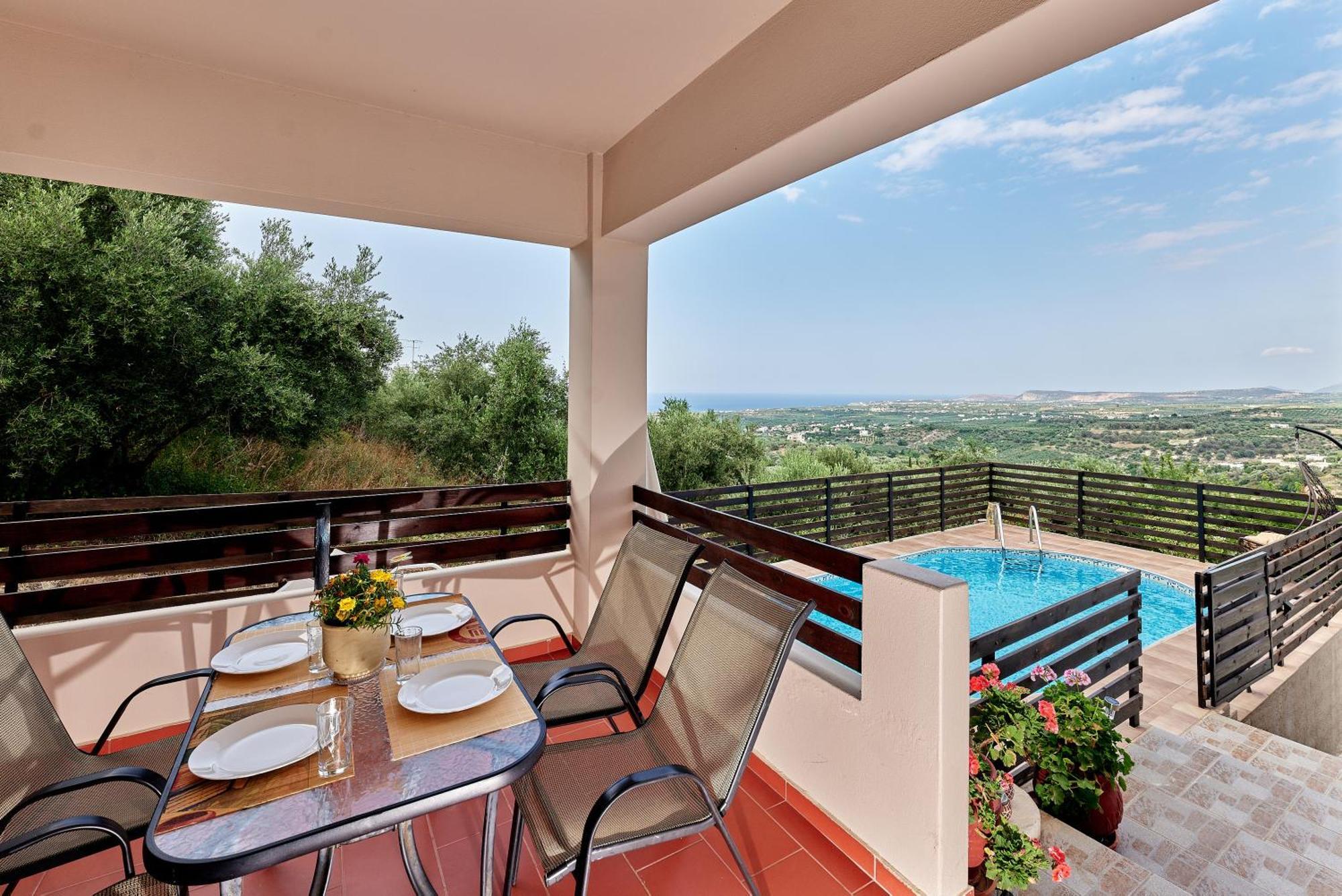 Exclusive Villa - Amazing View & Private Pool Agia Triada Dış mekan fotoğraf