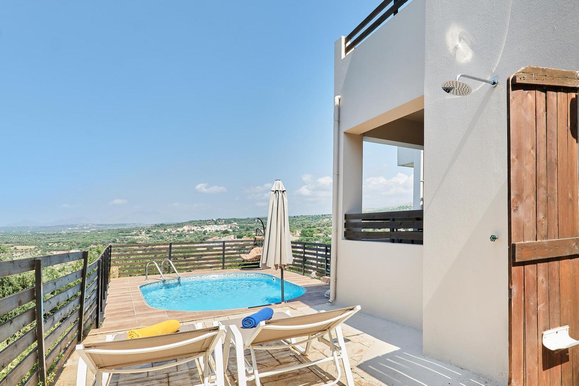 Exclusive Villa - Amazing View & Private Pool Agia Triada Dış mekan fotoğraf