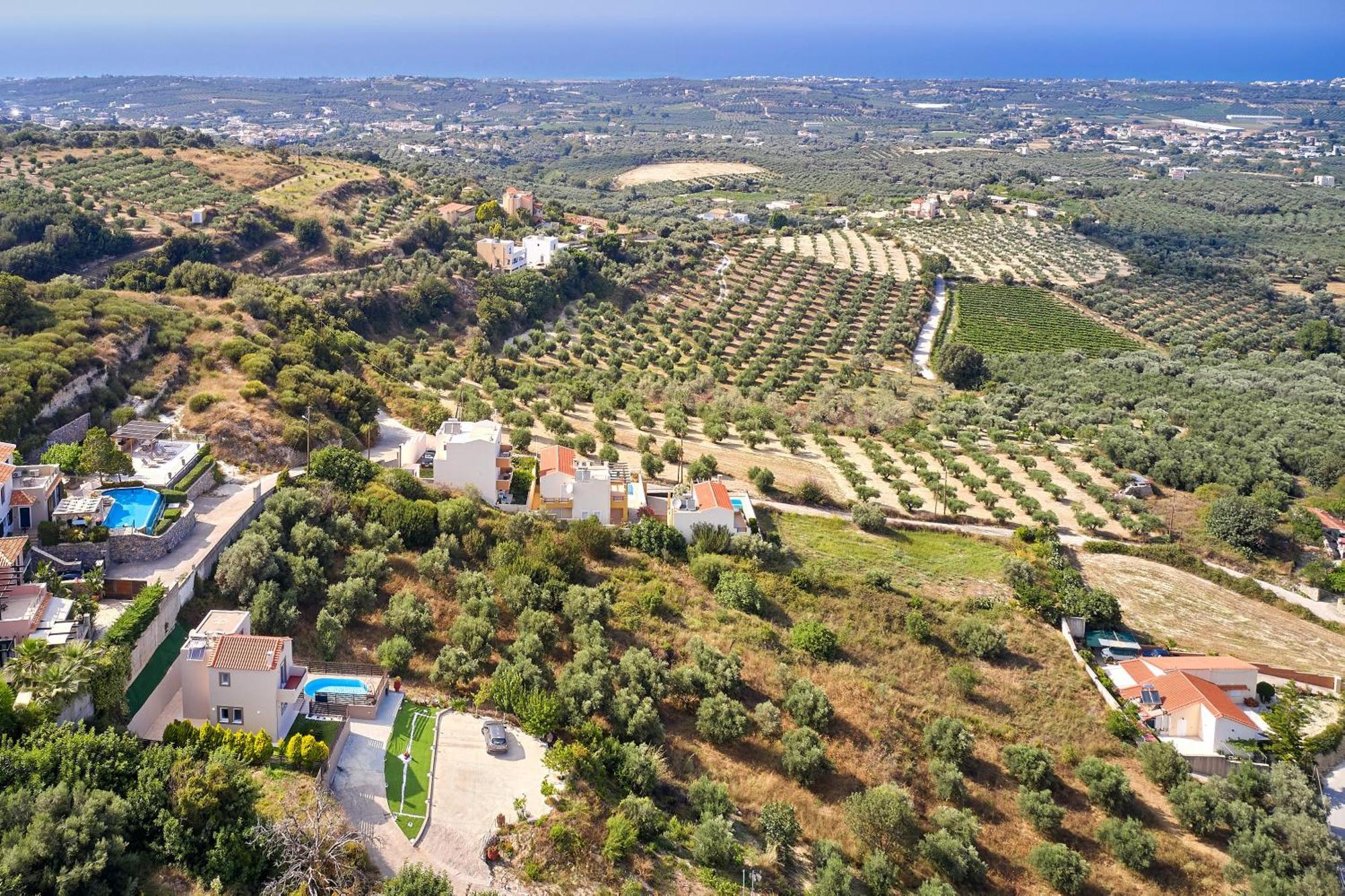 Exclusive Villa - Amazing View & Private Pool Agia Triada Dış mekan fotoğraf