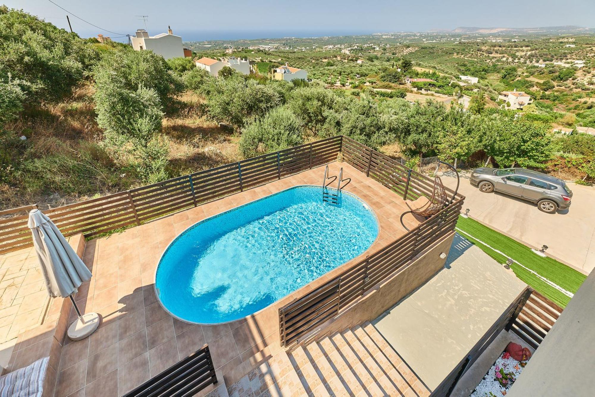 Exclusive Villa - Amazing View & Private Pool Agia Triada Dış mekan fotoğraf